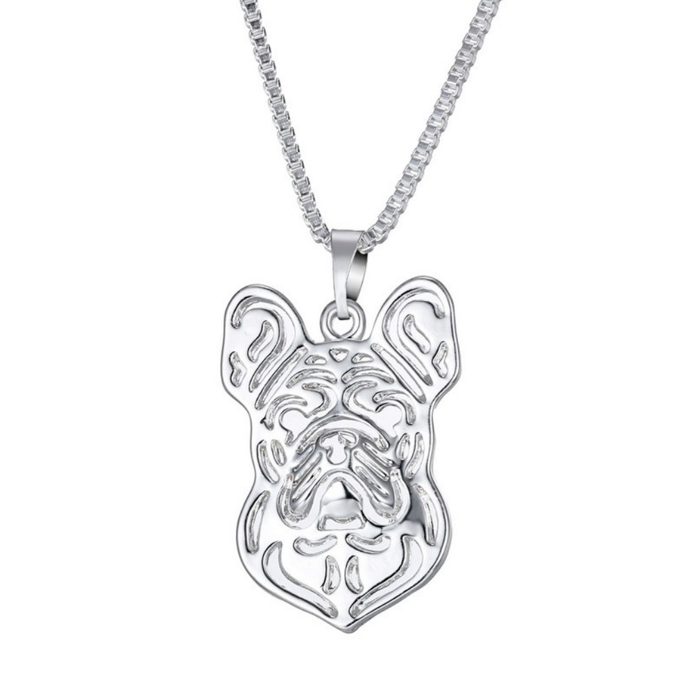 French Pug Necklace & Ring